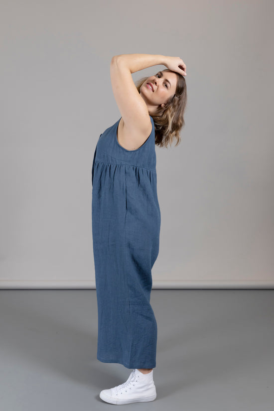 Savannah Jumpsuit - Denim Blue