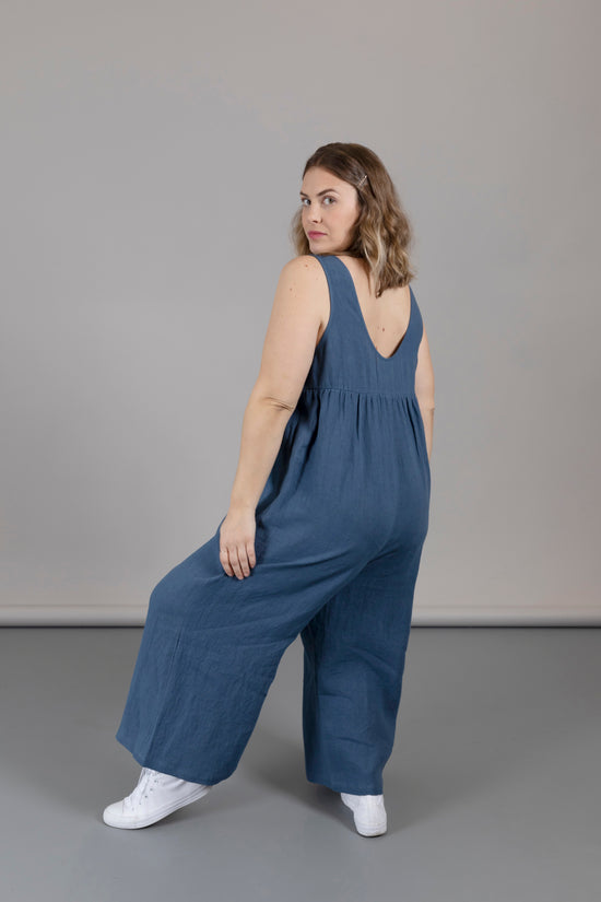 Savannah Jumpsuit - Denim Blue