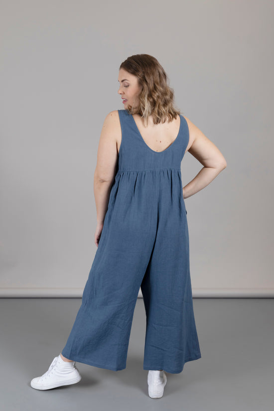 Savannah Jumpsuit - Denim Blue