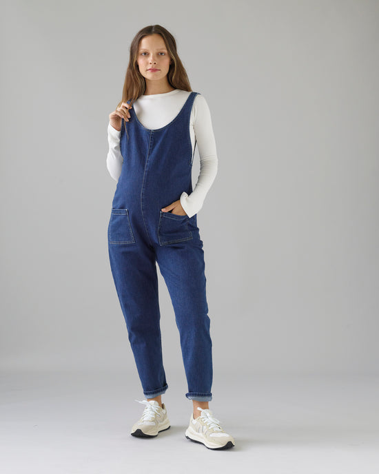 Lola Denim Jumpsuit - Mid Blue