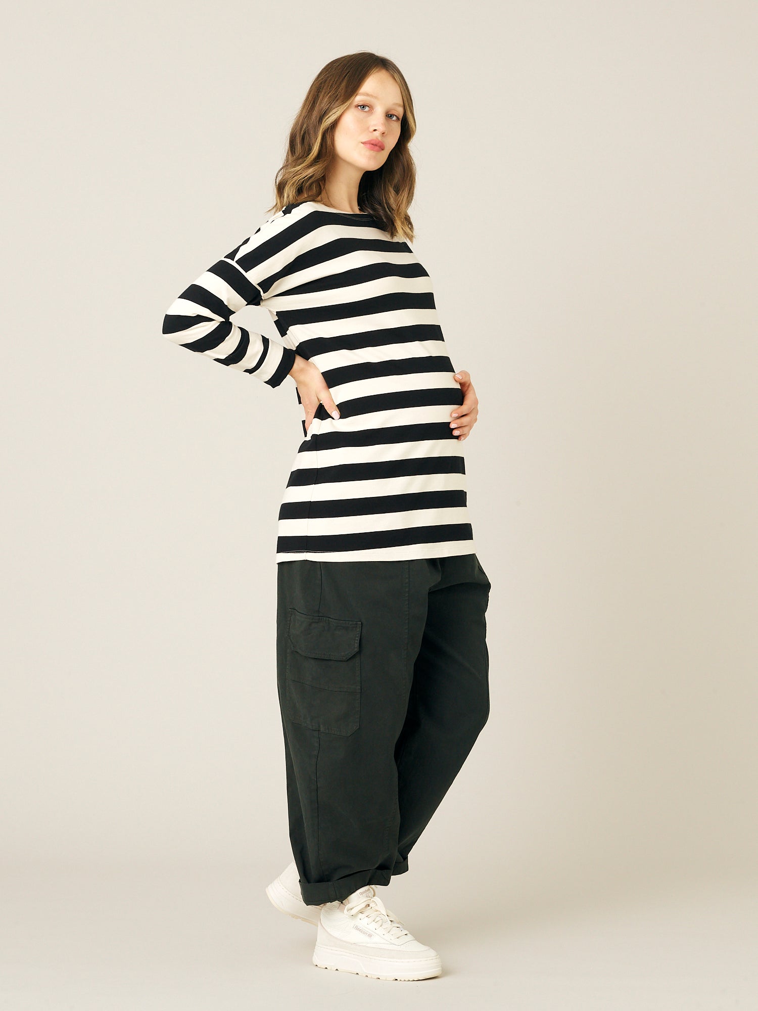 Breton stripe oversized best sale changing bag
