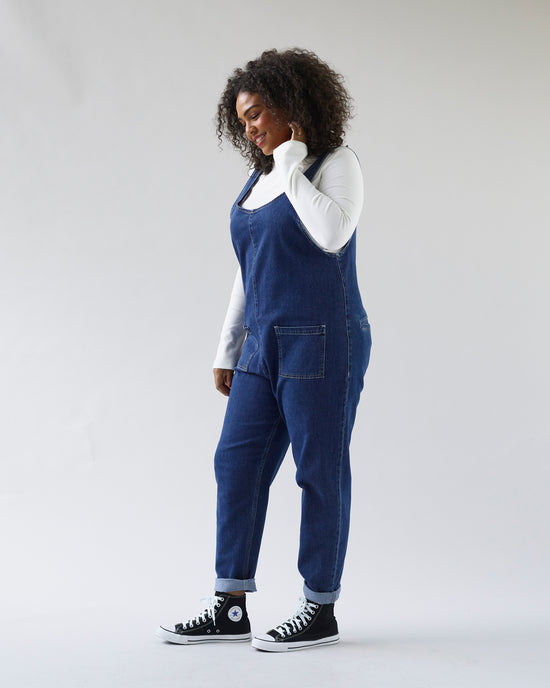 Lola Denim Jumpsuit - Mid Blue