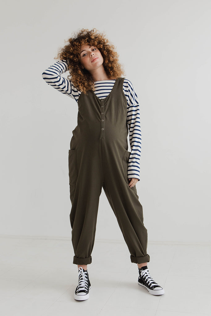 Poppy Jumpsuit - Olive – Beyond Nine